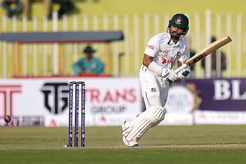 Pakistan vs Bangladesh 1st Test Day 2: Bangladesh's Shadman Islam plays a shot against Pakistan
